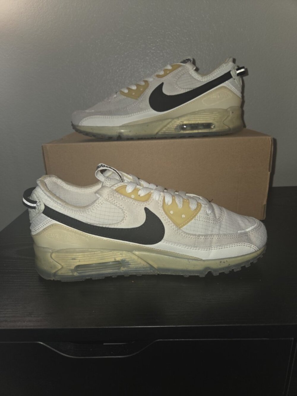 Nike Air Max Terrascape 90 Sail Black Khaki Men's 8.5